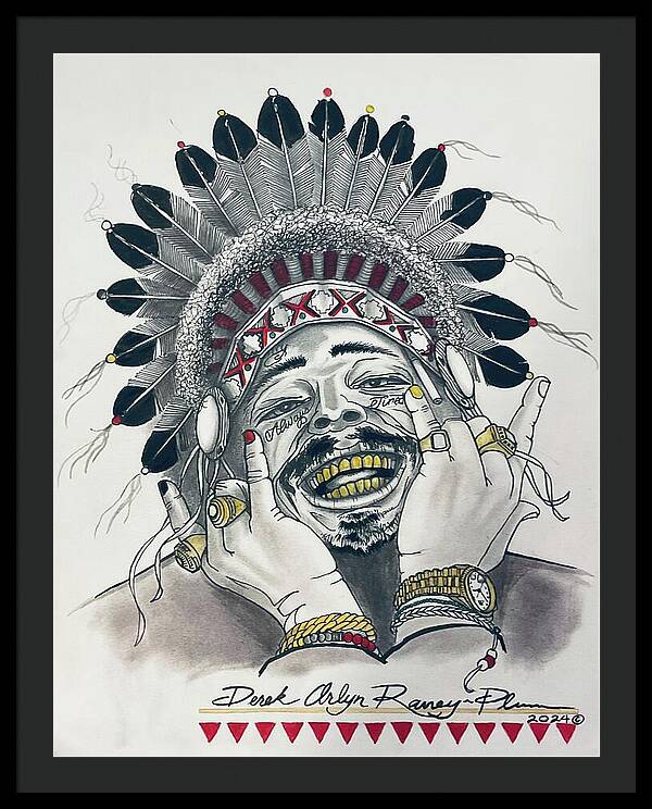 Chief Malone - Framed Print