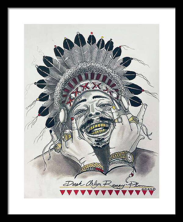 Chief Malone - Framed Print