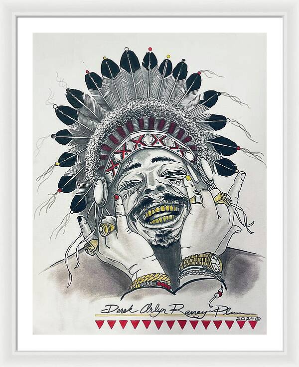 Chief Malone - Framed Print