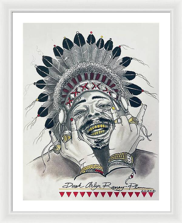 Chief Malone - Framed Print