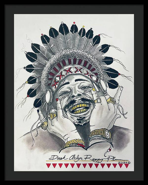 Chief Malone - Framed Print