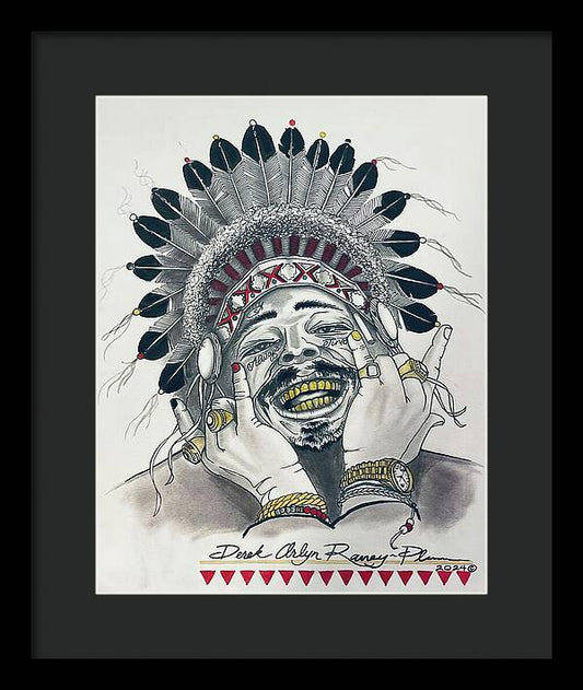 Chief Malone - Framed Print