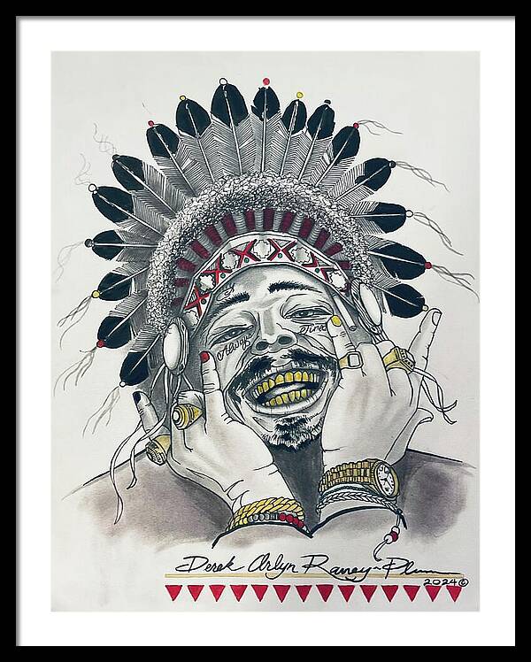 Chief Malone - Framed Print