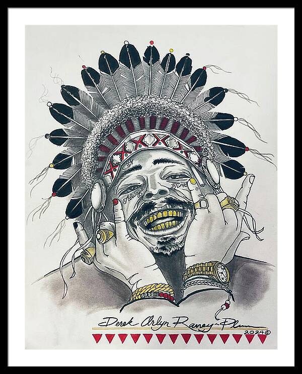 Chief Malone - Framed Print