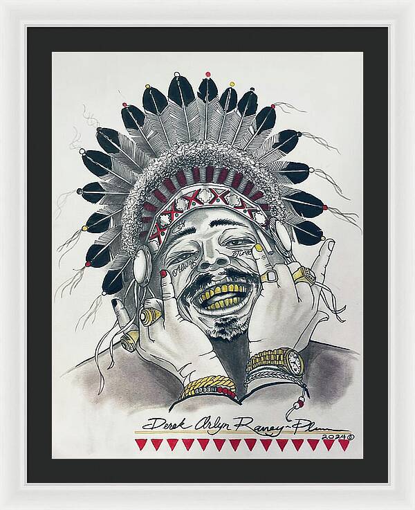 Chief Malone - Framed Print