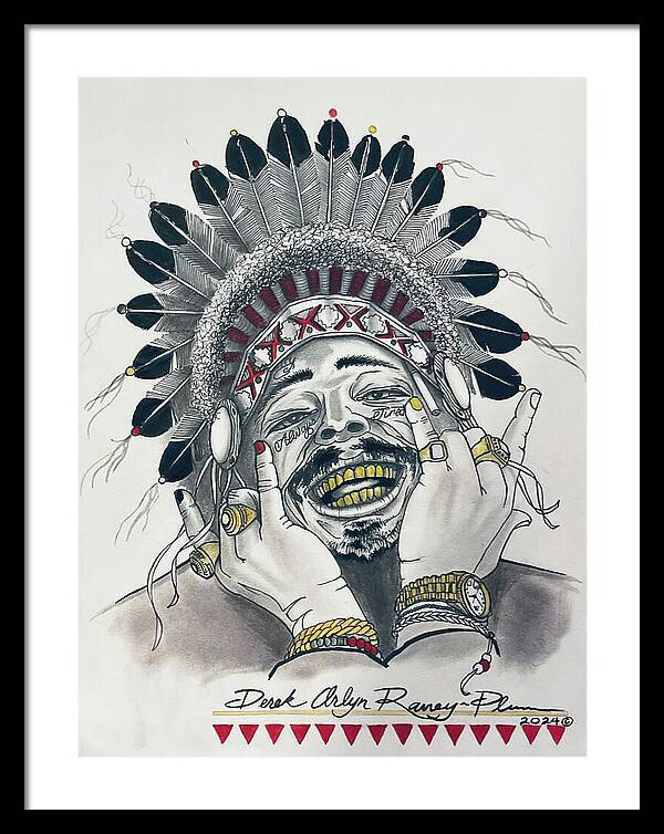 Chief Malone - Framed Print
