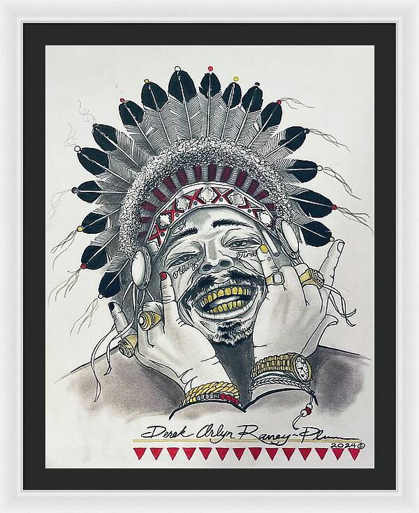 Chief Malone - Framed Print
