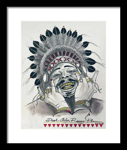 Chief Malone - Framed Print