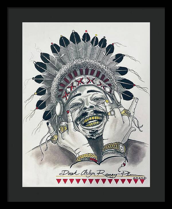 Chief Malone - Framed Print