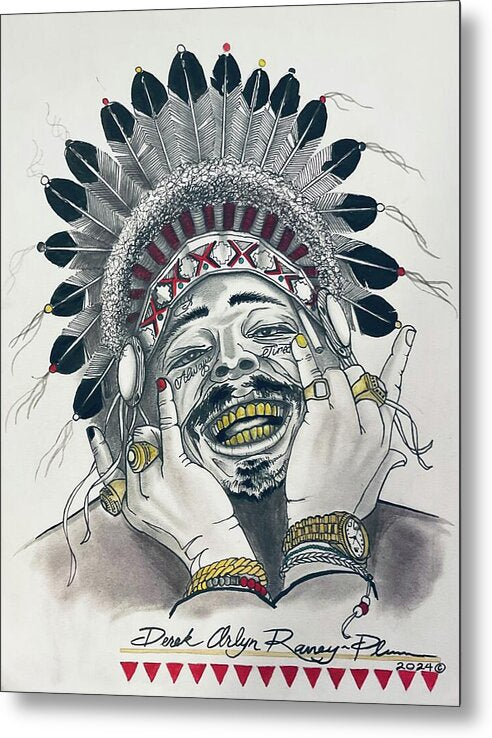 Chief Malone - Metal Print